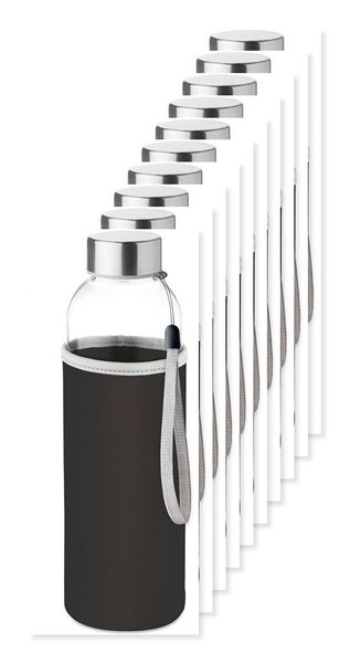 Pack de 100 GiftRetail MO9358 - UTAH GLASS Bouteille en verre 500ml
