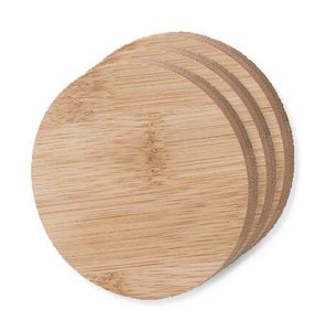 Pack de 30 Goya 50659 - Miroir petit cadre en bois bambou CRIM