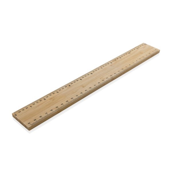 XD Collection P165.50 - Timberson règle en bambou double face extra épaisse de 30 cm