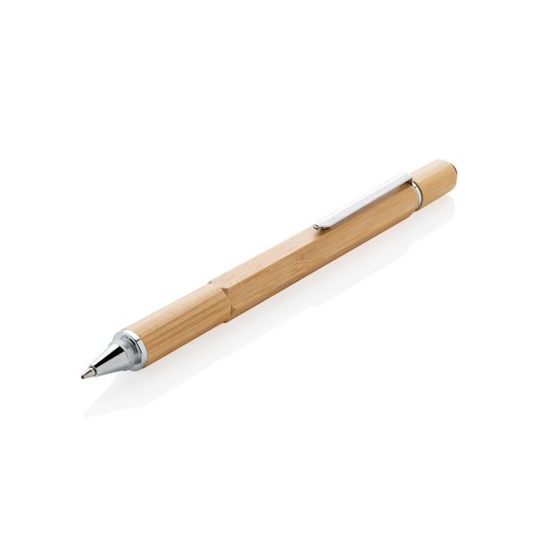 Stylo-outil 5-en-1 en bambou