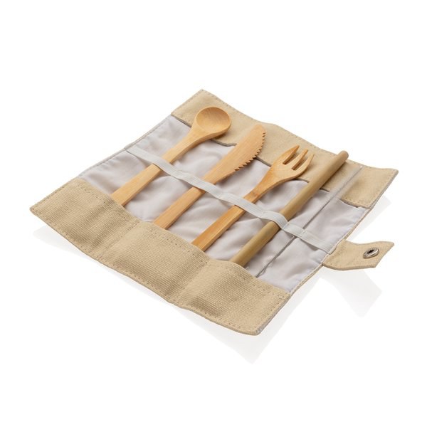 XD Collection P269.53 - Ensemble de couverts de voyage réutilisables en bambou