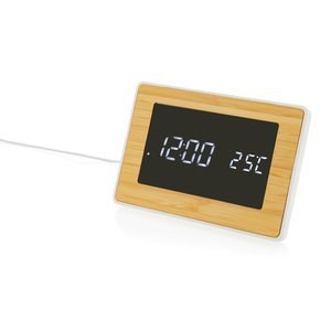 XD Collection P279.31 - Utah RCS recycled plastic and bamboo LED clock