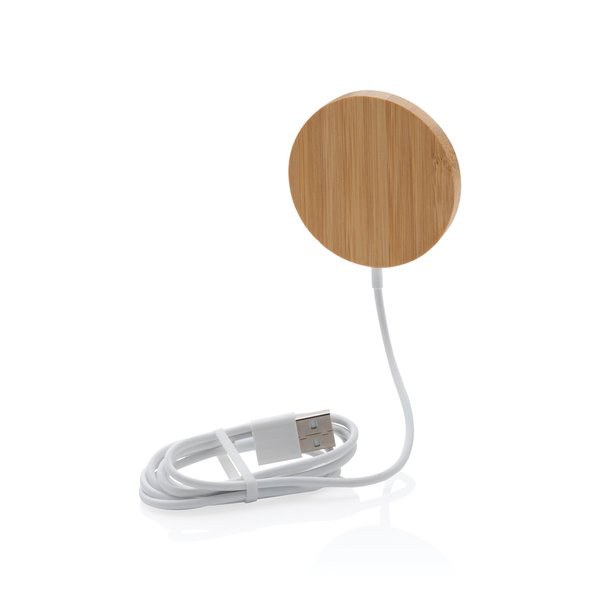 XD Collection P302.63 - Chargeur sans fil magnétique en bambou de 10W