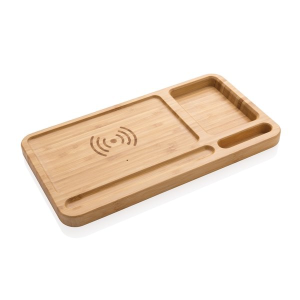 XD Collection P308.39 - Bamboo desk organiser 10W wireless charger