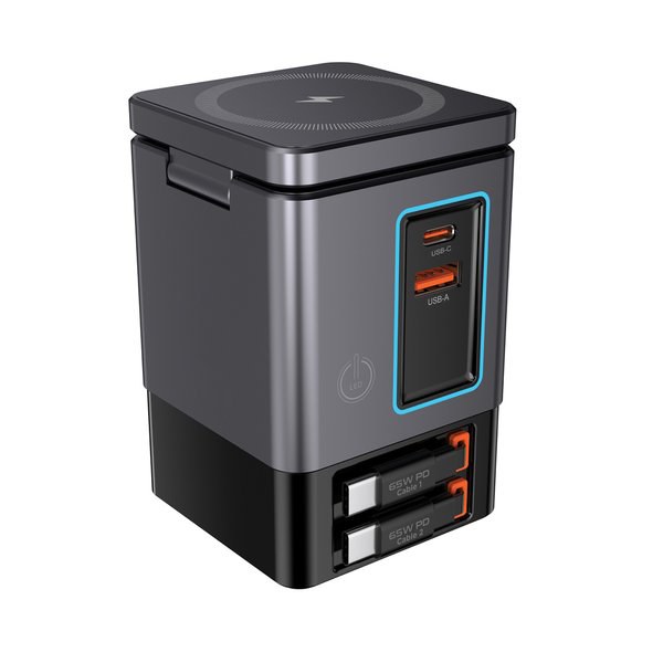 Urban Vitamin P309.54 - Chargeur GAN Urban Vitamin Sacramento 105W + câbles rétractables