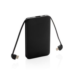 XD Collection P322.08 - Batterie externe de 5 000 mAh de poche avec câbles intégrés