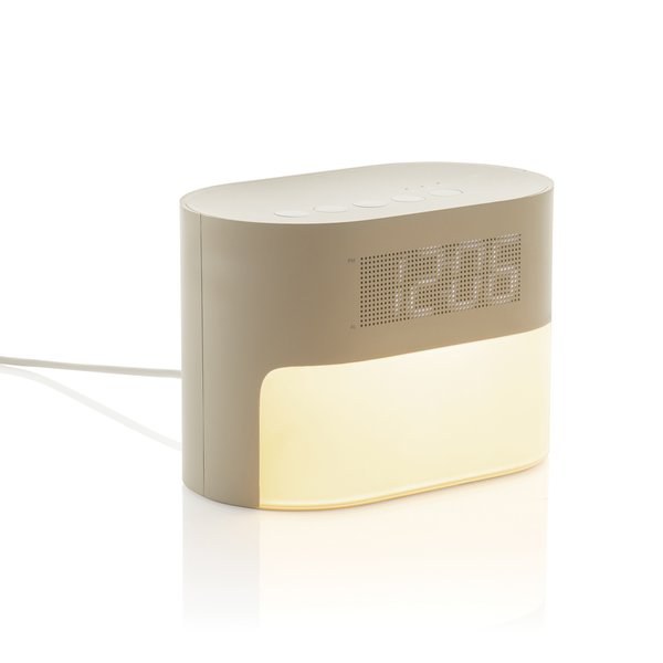 XD Collection P457.00 - LumaRise Réveil à bruit blanc en plastique recyclé certifié RCS