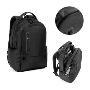Sac à dos pour ordinateur portable (17") en nylon 150D avec 2 compartiments rembourrés - Egotier 92530